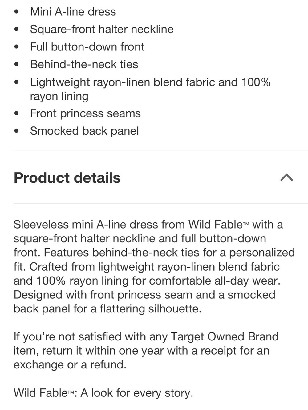 Wild Fable White Smocked-Waist Midi Dress - Picture 5 of 5